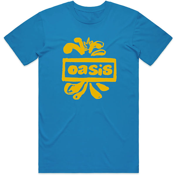 OASIS UNISEX T-SHIRT: DRAWN LOGO SMALL OASTS02MBL01