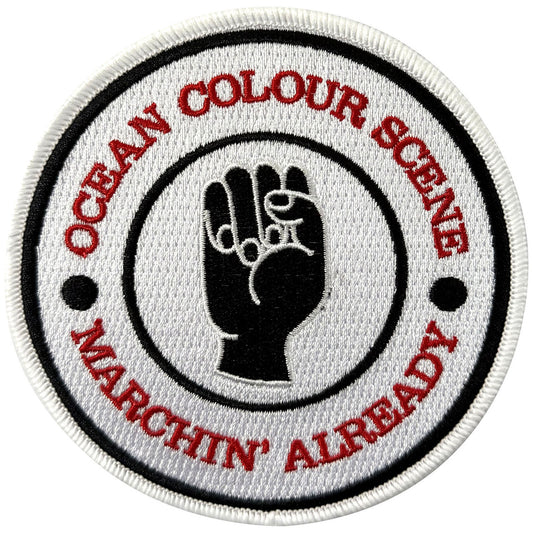 Ocean Colour Scene Woven Patch: Marchin' Fist