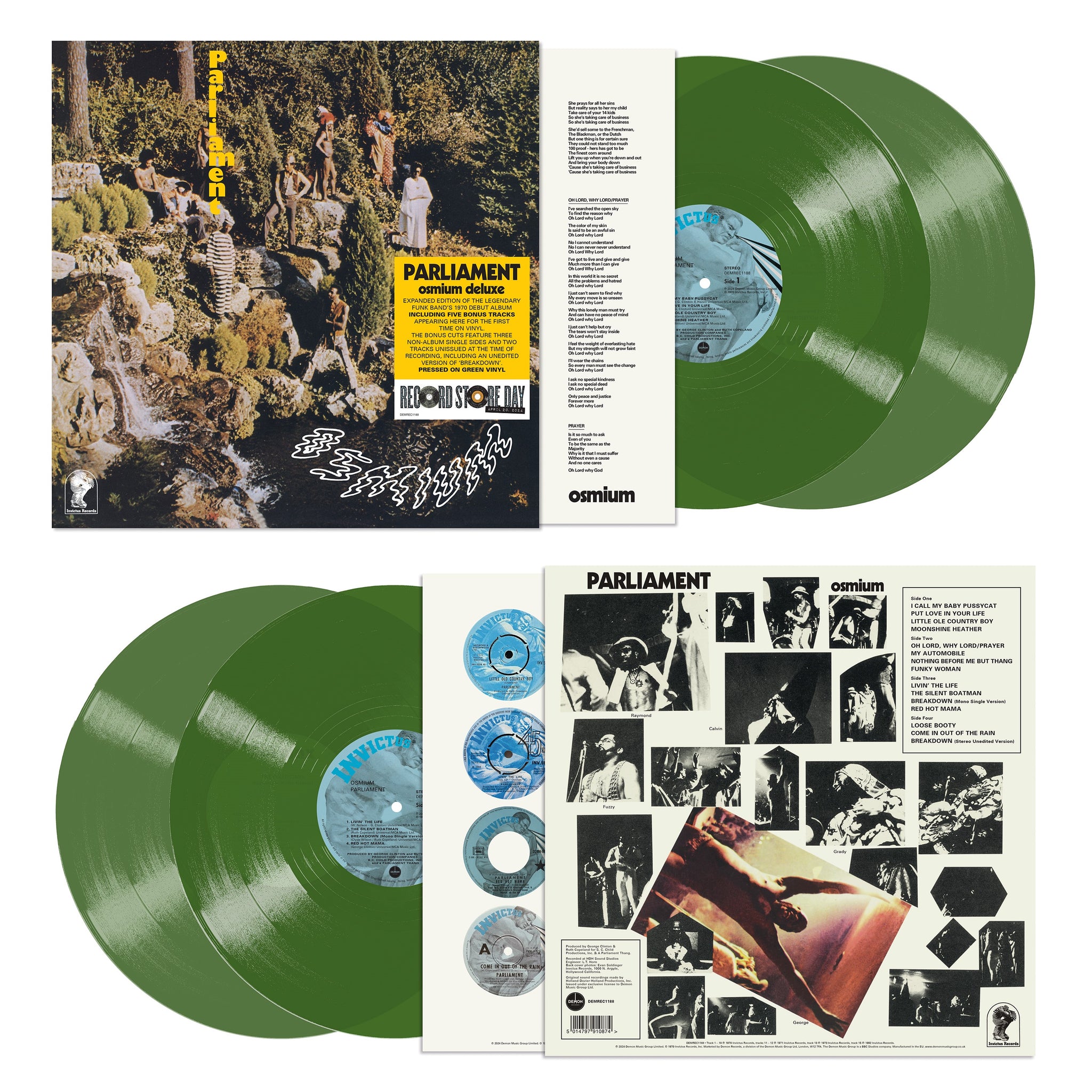 Parliament - Osmium Deluxe Edition - 2 x GREEN COLOURED VINYL LP (RSD24)