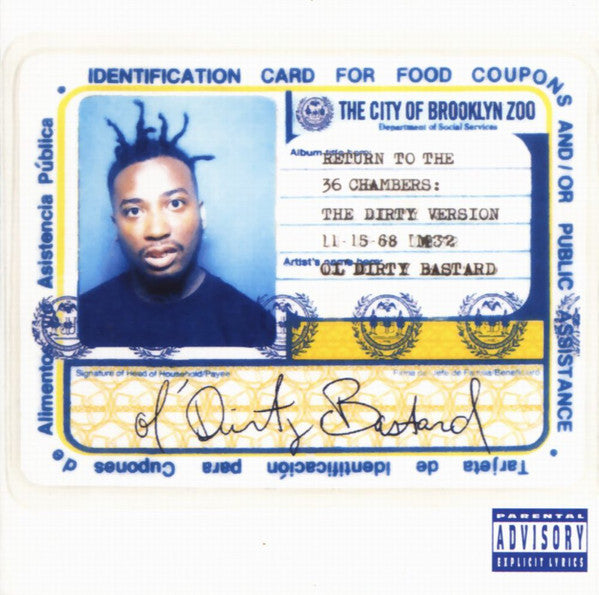 Ol' Dirty Bastard - Return To The 36 Chambers: The Dirty Version 2 x LP