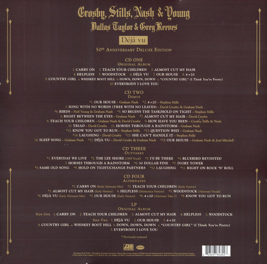 Crosby, Stills, Nash & Young – Déjà Vu - Deluxe Edition 4xCD 1xLP BOX SET (pre-owned FACTORY SEALED)