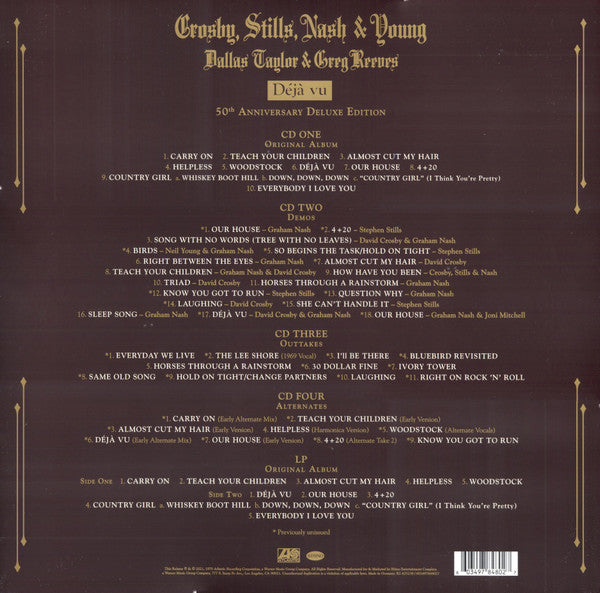 Crosby, Stills, Nash & Young – Déjà Vu - Deluxe Edition 4xCD 1xLP BOX SET (pre-owned FACTORY SEALED)