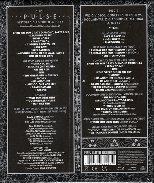 Pink Floyd – Pulse - Deluxe Edition 2 x BLU-RAY (pre-owned FACTORY SEALED)