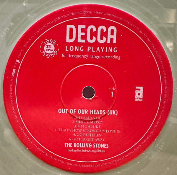 The Rolling Stones – Out Of Our Heads (UK Version) - GREEN COLOURED VINYL LP (Mono Edition)