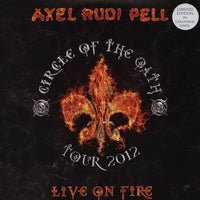 Axel Rudi Pell – Live On Fire (Circle Of The Oath Tour 2012) - 3 x YELLOW / ORANGE / RED COLOURED VINYL LP SET (used)