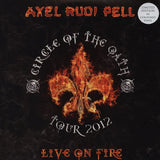 Axel Rudi Pell – Live On Fire (Circle Of The Oath Tour 2012) - 3 x YELLOW / ORANGE / RED COLOURED VINYL LP SET (used)