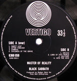 Black Sabbath – Master Of Reality - VINYL LP, ORIGINAL 1971 ISSUE (used)