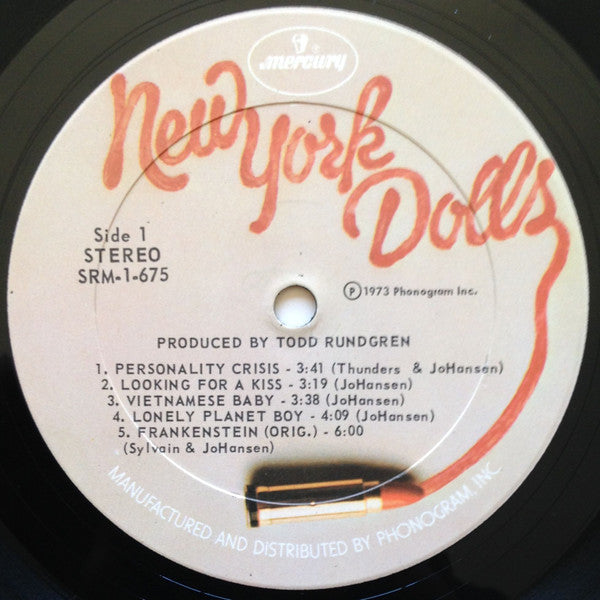 New York Dolls – New York Dolls - VINYL LP,  ORIGINAL 1973 USA ISSUE (used)