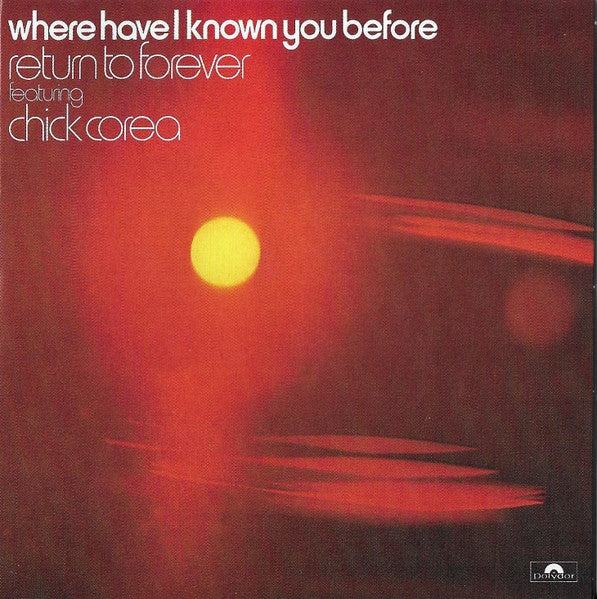 Chick Corea / Return To Forever – Where Have I Known You Before - CD (card cover)