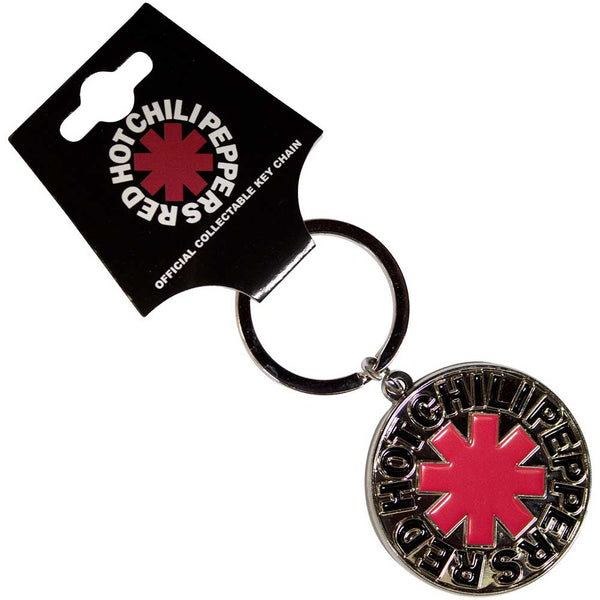 Red Hot Chili Peppers Keychain: Asterisk Logo Silver RHCPKEY02