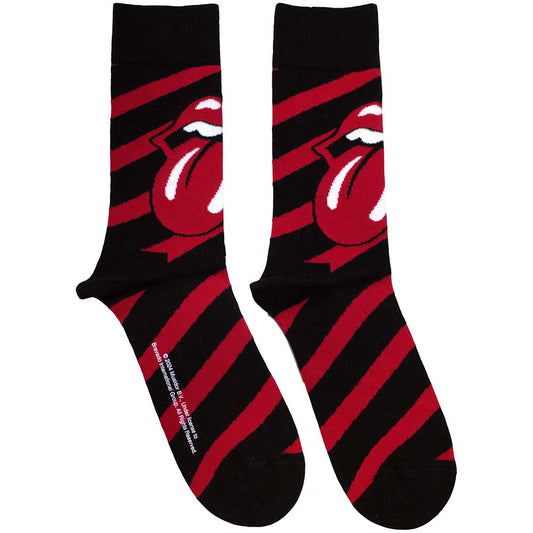The Rolling Stones Unisex Ankle Socks: Stripes (Black)