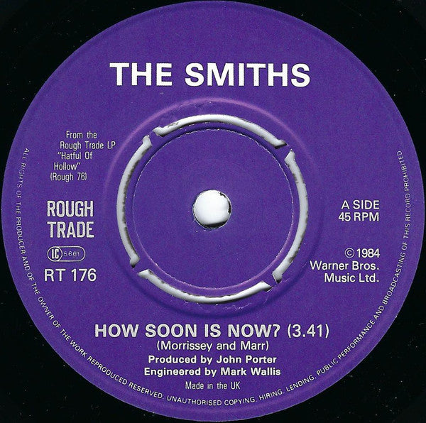 The Smiths – How Soon Is Now? - 7" in PICTURE COVER (used)