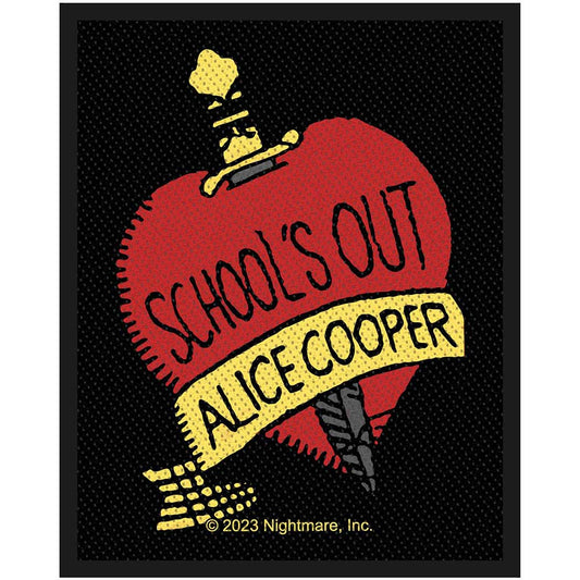 Alice Cooper Woven Patch: School's Out