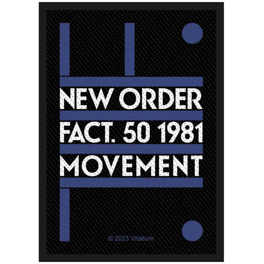 New Order Woven Patch: Fact 50