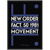 New Order Woven Patch: Fact 50 (Standard) SP3287