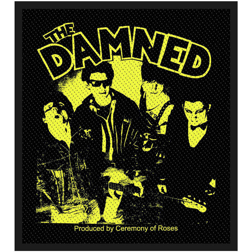 The Damned Woven Patch: Young, Hot, Loud And Stiff The Damned Standard Patch: Young, Hot, Loud And Stiff