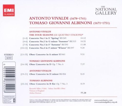 Vivaldi: Four Seasons, Oboe Concertos / Albinoni: Oboe Concertos - CD