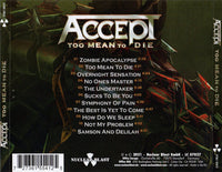 Accept – Too Mean To Die - CD ALBUM (used)