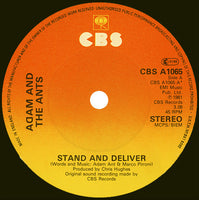 Adam And The Ants – Stand & Deliver! - 7" SINGLE in PICTURE COVER (used)