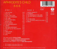 Aphrodite's Child – 666 - 2 x CD ALBUM SET (used)