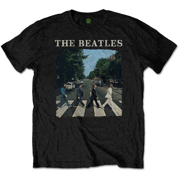 THE BEATLES T-SHIRT: ABBEY ROAD & LOGO XXXL BEATTEE46MB06 BLACK