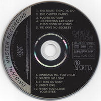 Carly Simon – No Secrets - SACD - CD ALBUM - MOBILE FIDELITY (used)