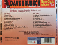 Dave Brubeck – Three Classic Albums Plus - 2 x CD ALBUM SET - NEW