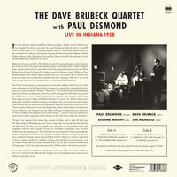 The Dave Brubeck Quartet With Paul Desmond – Live In Indiana 1958 - 180 GRAM VINYL LP