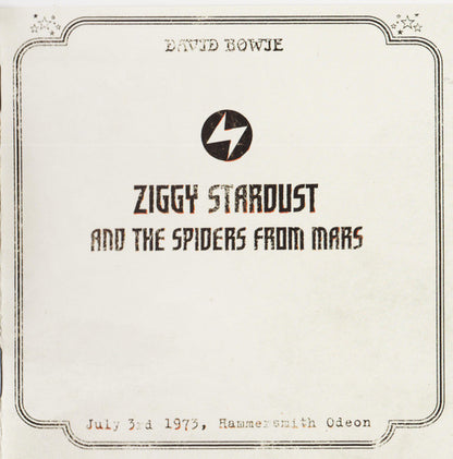 David Bowie – Ziggy Stardust And The Spiders From Mars (The Motion Picture Soundtrack) - 2 x CD ALBUM SET