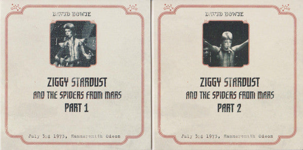David Bowie – Ziggy Stardust And The Spiders From Mars (The Motion Picture Soundtrack) - 2 x CD ALBUM SET