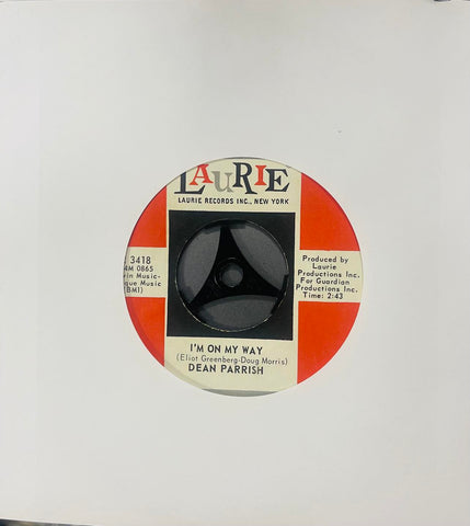 Dean Parrish – I'm On My Way - 7" Single (used)