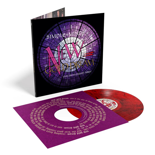 Simple Minds – New Gold Dream Live From Paisley Abbey - RED & BLACK MARBLED COLOURED VINYL LP