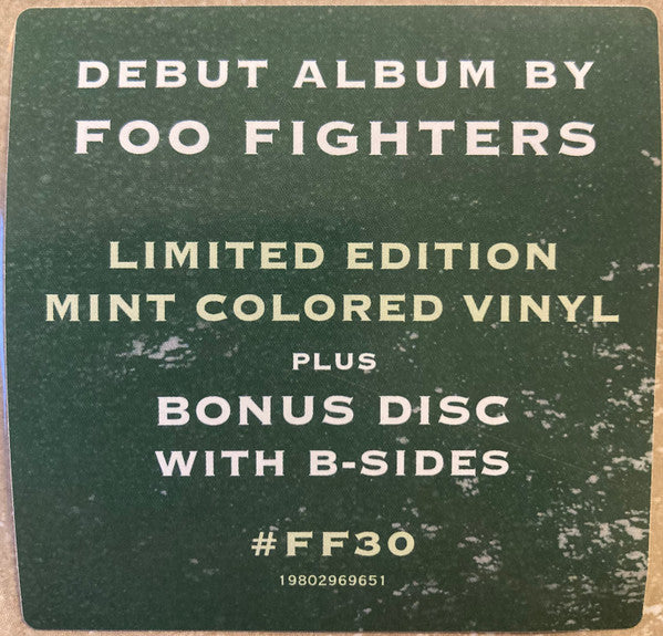Foo Fighters ‎– Foo Fighters - 2 x MINT GREEN COLOURED VINYL LP SET (NEW)