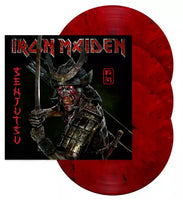 Iron Maiden – Senjutsu - 3 x RED & BLACK MARBLED COLOURED VINYL LP SET (used)