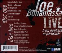 Joe Bonamassa -Live From Nowhere In Particular - 2 x CD ALBUM SET (used)