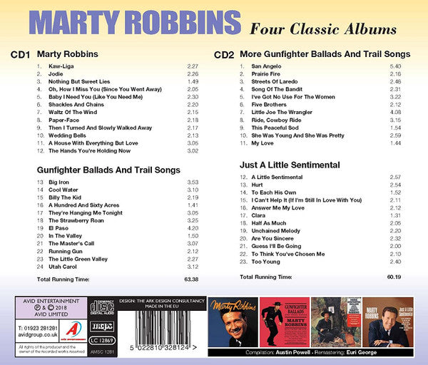 Marty Robbins – Four Classic Albums - 2 x CD SET