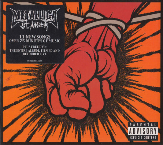 Metallica ‎– St. Anger - CD ALBUM  & BONUS DVD DELUXE SET - NEW