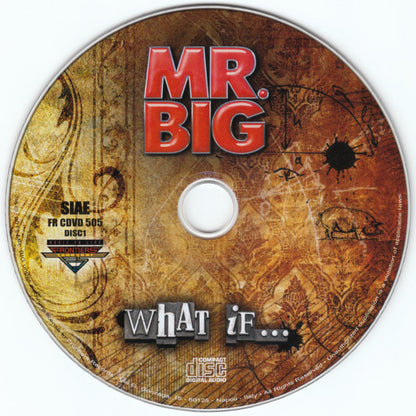 Mr. Big – What If... - CD ALBUM & DVD SET in FOLDOUT DIGIPAK (used)