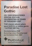 Paradise Lost – Gothic - CD ALBUM & DVD SET (used)