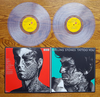 Rolling Stones ‎– Tattoo You - 2 x CLEAR COLOURED VINYL LP SET - ALTERNATE COVER ART