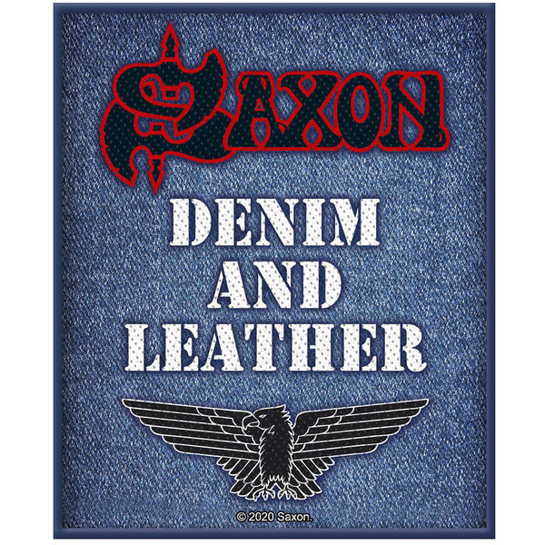 SAXON PATCH: DENIM & LEATHER SP3139