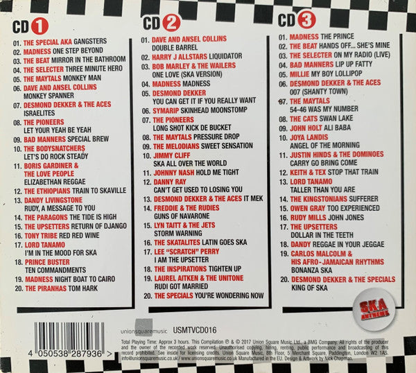 Ska Anthems - Various - 3 x CD SET