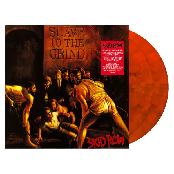 Skid Row – Slave To The Grind - 2 x ORANGE + BLACK COLOURED VINYL LP SET LIMITED EDITION ISSUE