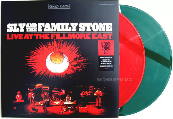 Sly And The Family Stone – Live At The Fillmore East - 2 x RED / GREEN COLOURED VINYL LP SET (used)