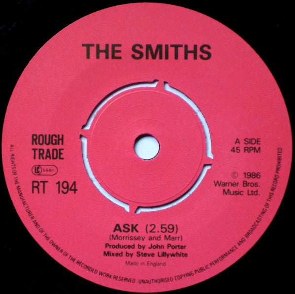The Smiths – Ask - 7" in PICTURE COVER (used)