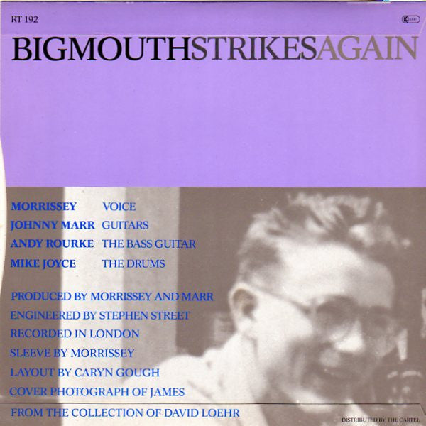 The Smiths – Bigmouth Strikes Again - 7" in PICTURE COVER (used)