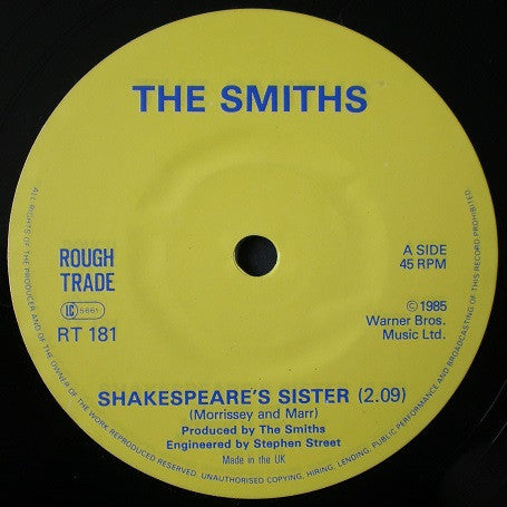 The Smiths – Shakespeare's Sister - 7" in PICTURE COVER (used)