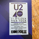 U2 – 11 O'Clock Tick Tock - BLUE COLOURED VINYL 12" - NEW