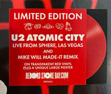 U2 - Atomic City - Live from Sphere - RED COLOURED VINYL 10" & POSTER - NEW