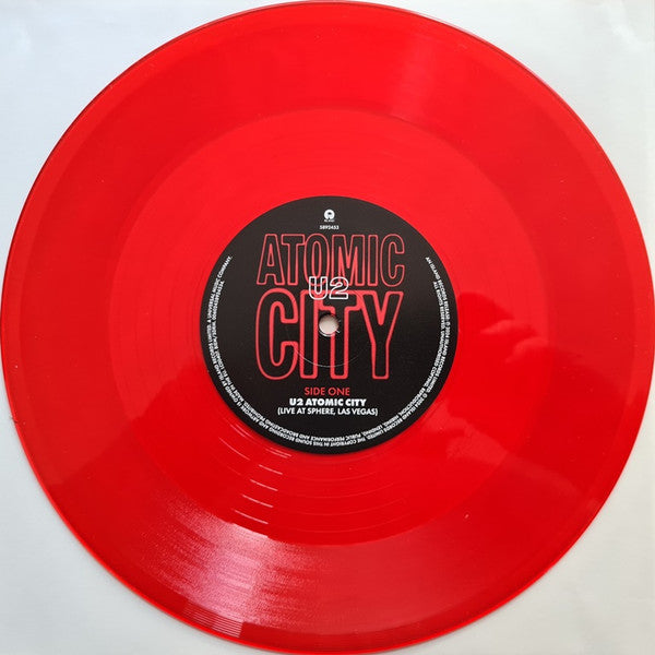 U2 - Atomic City - Live from Sphere - RED COLOURED VINYL 10" & POSTER - NEW